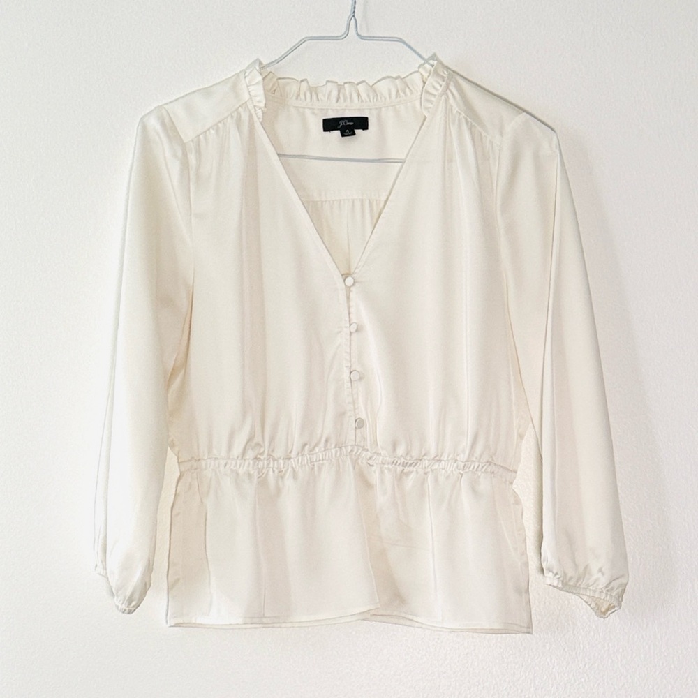 J.Crew Women’s V-Neck Peplum Top
